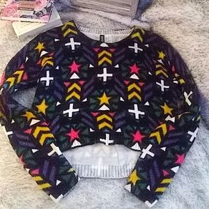 H&M Dividen Sweater Girly Retro XS Black